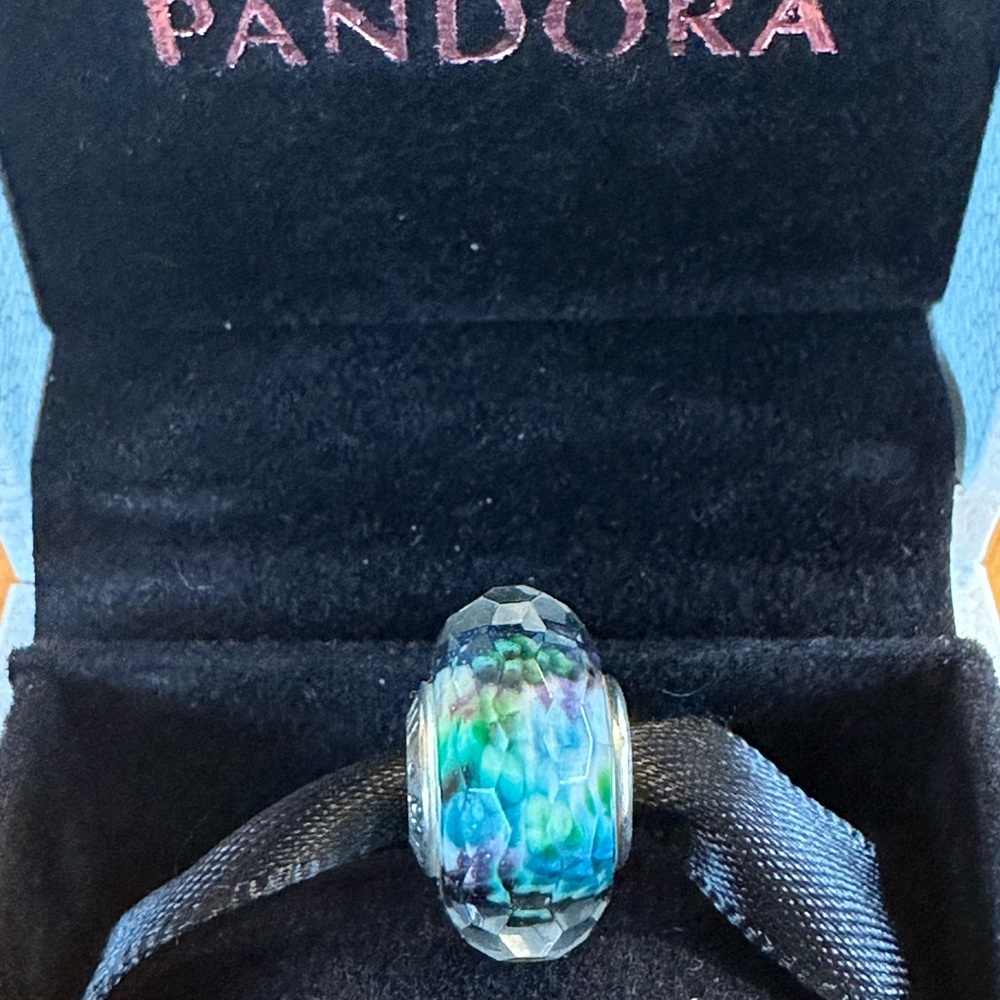 Pandora Blue, Purple and Green Charm